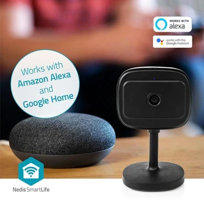 Κάμερα Wi-Fi Smart IP Full HD 1080p με λειτουργία νυχτερινής όρασης για καθαρή εικόνα σε απόσταση 10m Κάμερα Wi-Fi Smart IP Full HD 1080p με λειτουργία νυχτερινής όρασης για καθαρή εικόνα σε απόσταση 10m