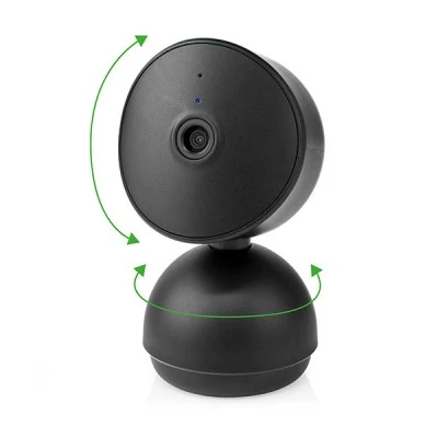 Wi-Fi Smart IP κάμερα Full HD 1080p με λειτουργία Pan tilt και αισθητήρα κίνησης  σε μαύρο χρώμα