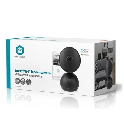 Wi-Fi Smart IP κάμερα Full HD 1080p με λειτουργία Pan tilt και αισθητήρα κίνησης  σε μαύρο χρώμα