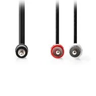 Καλώδιο ήχου 3,5mm αρσ. stereo - 2x RCA αρσ 2m