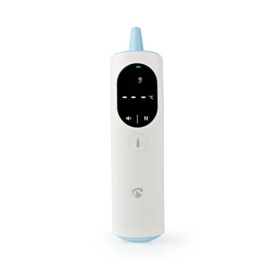 Bluetooth smart Nedis ψηφιακό θερμόμετρο υπερύθρων μετώπου και αυτιού σε λευκό χρώμα