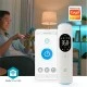 Bluetooth smart Nedis ψηφιακό θερμόμετρο υπερύθρων μετώπου και αυτιού σε λευκό χρώμα