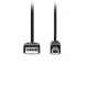 Καλώδιο USB High-Speed A αρσ. - USB B αρσ. 2m σε μαύρο χρώμα.