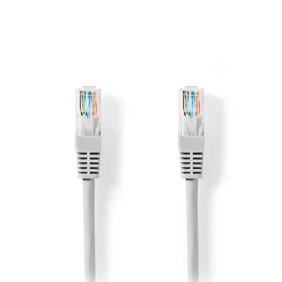 Καλώδιο δικτύου CAT 5e U/UTP 2m σε γκρι χρώμα.