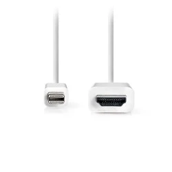 Καλώδιο Mini DisplayPort 1.2 αρσ. - HDMI αρσ. 2m σε λευκό χρώμα