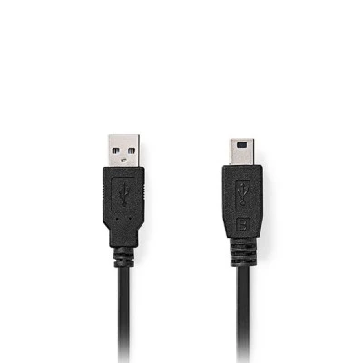 Καλώδιο NEDIS USB High-Speed A αρσ. - Mini USB 5-pin αρσ. με μήκος 3m σε μαύρο χρώμα 