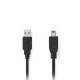 Καλώδιο NEDIS USB High-Speed A αρσ. - Mini USB 5-pin αρσ. με μήκος 3m σε μαύρο χρώμα 