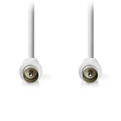 Καλώδιο NEDIS  IEC (Coax) αρσ. - IEC (Coax) αρσ με μήκος 3m σε λευκό χρώμα