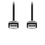 Καλώδιο NEDIS USB High-Speed A αρσ. - USB A αρσ. με μήκος 1m σε μαύρο χρώμα 
