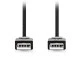 Καλώδιο NEDIS USB High-Speed A αρσ. - USB A αρσ. με μήκος 1m σε μαύρο χρώμα 