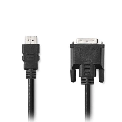 Καλώδιο ΝΕDIS High Speed HDMI αρσ. - DVI-D 24+1-Pin αρσ. 2m σε μαύρο χρώμα
