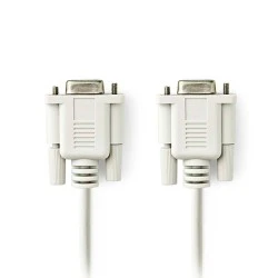 Καλώδιο Null Modem D-Sub 9 pin θηλ. - D-Sub 9 pin θηλ. με μήκος 2m ιδανικό για την σύνδεση δύο DTE συσκευών