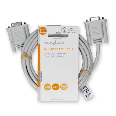 Καλώδιο Null Modem D-Sub 9 pin θηλ. - D-Sub 9 pin θηλ. με μήκος 2m ιδανικό για την σύνδεση δύο DTE συσκευών