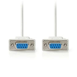 Καλώδιο Null Modem D-Sub 9 pin θηλ. - D-Sub 9 pin θηλ. με μήκος 2m ιδανικό για την σύνδεση δύο DTE συσκευών