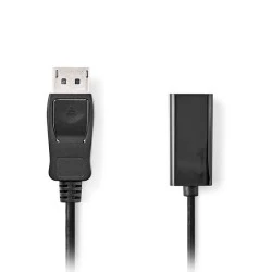 Καλώδιο NEDIS DisplayPort αρσ. - HDMI θηλ. 0.20m σε μαύρο χρώμα