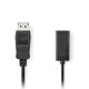 Καλώδιο NEDIS DisplayPort αρσ. - HDMI θηλ. 0.20m σε μαύρο χρώμα