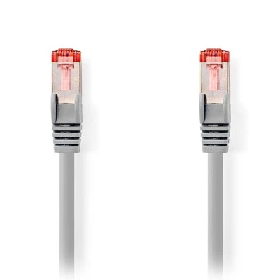 Καλώδιο δικτύου NEDIS CAT 6 S/FTP με μήκος 0.50m σε γκρι χρώμα