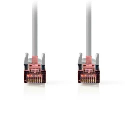 Καλώδιο δικτύου NEDIS CAT 6 S/FTP με μήκος 0.50m σε γκρι χρώμα