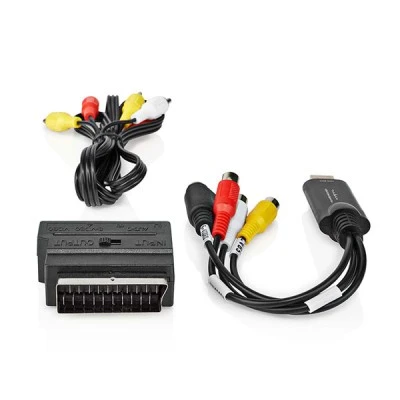 Μετατροπέας NEDIS RCA/S-Video σε USB 2.0 σε μαύρο χρώμα ιδανικ΄΄ος για λήψη εικόνων & βίντεο από οποιαδήποτε αναλογική πηγή