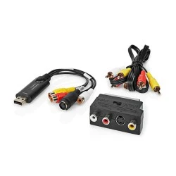 Μετατροπέας NEDIS RCA/S-Video σε USB 2.0 σε μαύρο χρώμα ιδανικ΄΄ος για λήψη εικόνων & βίντεο από οποιαδήποτε αναλογική πηγή Μετατροπέας NEDIS RCA/S-Video σε USB 2.0 σε μαύρο χρώμα ιδανικ΄΄ος για λήψη εικόνων & βίντεο από οποιαδήποτε αναλογική πηγή