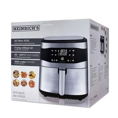 Φριτέζα αέρος 8L 1800W με 8 προ-ρυθμισμένα προγράμματα μαγειρέματος και ένδειξη χρόνου