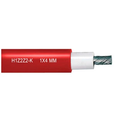 Καλώδιο SOLAR LSZH H1Z2Z2-K 1x4mm² με διπλή μόνωση καλωδίωσης φωτοβολταϊκών σε κόκκινο χρώμα