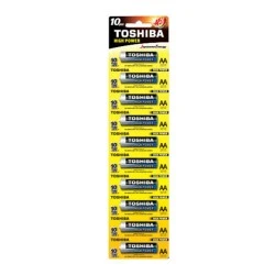 Αλκαλικές μπαταρίες υψηλής ισχύος Toshiba LR6 1.5V (LR6GCP BP1X10) συσκευασία 10 τεμαχίων 