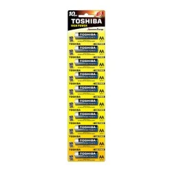 Αλκαλικές μπαταρίες υψηλής ισχύος Toshiba LR03 1.5V σεσκευασία 10 τεμαχίων (LR03GCP BP1X10)