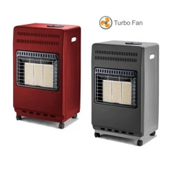 Θερμάστρα αερίου RS42 4200W με 3 επίπεδα θέρμανσης & αυτόματη πιεζοηλεκτρική ανάφλεξη σε κόκκινο χρώμα