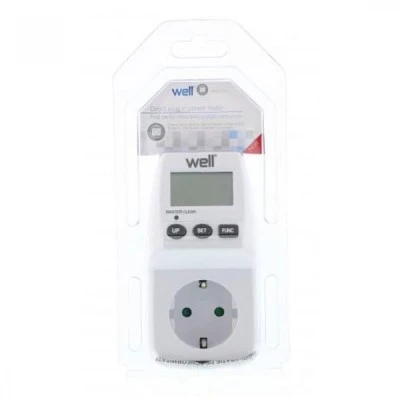 Μετρητής κατανάλωσης 13A Well ELPM-02-WL 230V με ακρίβεια +/-2%