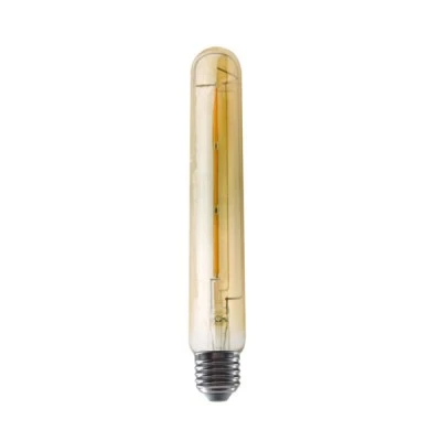 Διακοσμητική λάμπα led T30 σωλήνας E27 4W ντιμαριζόμενη 230V 2700k θερμό λευκό φως 400lm 185mm με μελί κάλυμμα