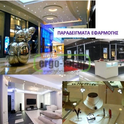Ταινία LED 5m 9,6W 24V με ενδιάμεσο χρώμα φωτός 4000k 672lm 120led/m IP20 κατ΄άλληλη για εσωτερικό χώρο