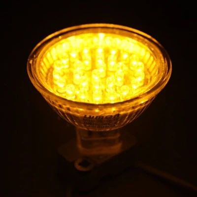 Λάμπα led MR16 GU5.3 1W 12V AC/DC κίτρινο φως δέσμης 100° Ø50mm Λάμπα led MR16 GU5.3 1W 12V AC/DC κίτρινο φως δέσμης 100° Ø50mm
