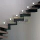 LED φωτιστικό αλουμινίου επίτοιχο τετράγωνο 1W με ψυχρό λευκό φως σατινέ IP54