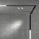 Φωτιστικό μαγνητικής ράγας σε μαύρο χρώμα ultra slim 16W 3CCT 330.3x25x27.5mm δέσμης 100⁰