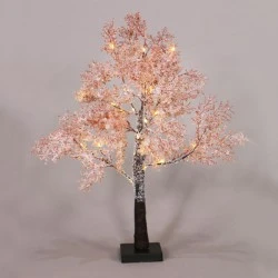 Διακοσμητικό SNOW FLOWER TREE με 29 LED θερμό χρώμα φωτός  IP20 3xAA ύψος 60cm 