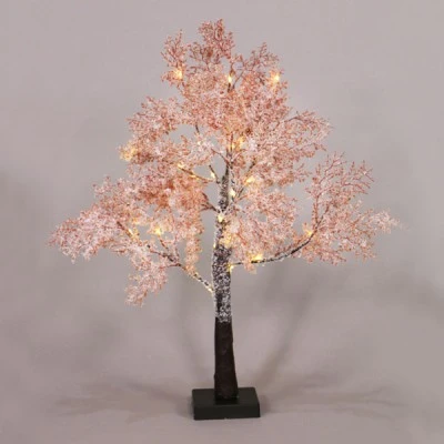 Διακοσμητικό SNOW FLOWER TREE με 29 LED θερμό χρώμα φωτός  IP20 3xAA ύψος 60cm 