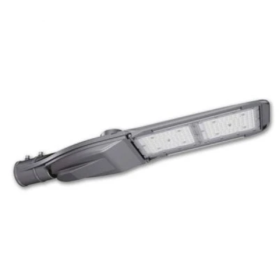 Led φωτιστικό δρόμου smd σε χρώμα γκρι 80W ενδιάμεσο φως 4000k 12240 Lumen στεγανό IP66 ΙΚ10