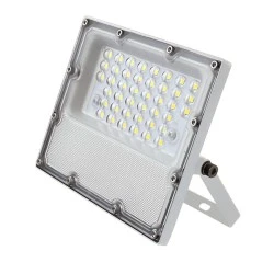 Προβολέας LED 10W θερμό χρώμα φωτός 1140lm 220-240VAC αλουμινίου λευκό χρώμα 110x90x30mm IP65 Προβολέας LED 10W θερμό χρώμα φωτός 1140lm 220-240VAC αλουμινίου λευκό χρώμα 110x90x30mm IP65