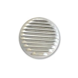 Γρίλλια κυκλική χωνευτή 150X150 SMALT.BIANCA C με εσωτερικό πλέγμα για τζάκια 