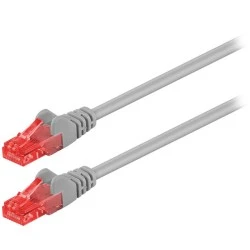 ΚΑΛΩΔΙΟ ΔΙΚΤΥΟΥ CAT 6 GOOBAY 95250 U/UTP PATCHABLE 0.25m ΣΕ ΓΚΡΙ ΧΡΩΜΑ