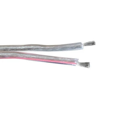 Καλώδιο μεγαφωνικό (ηχείων) διάφανο 2x0.75mm² με μόνωση TCCA Καλώδιο μεγαφωνικό (ηχείων) διάφανο 2x0.75mm² με μόνωση TCCA