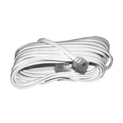 Καλώδιο - προέκταση τηλεφώνου 3m λευκό από αρσενικό 6P4C σε αρσενικό 6P4C
