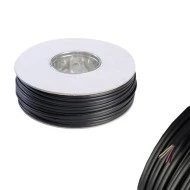 Καλώδιο τηλεφώνου με διατομή 4x0.12mm² RJ11 πλακέ 2 ζευγών με μήκος 100m μαύρο χρώμα 