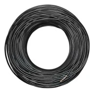 Καλώδιο συναγερμού μαύρο 2x0.22mm² 1 ζεύγους προέκτασης τηλεφώνου χωρίς θωράκιση
