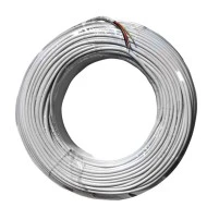 Καλώδιο συναγερμού 4x0.22mm² λευκό 2 ζευγών προέκτασης τηλεφώνου χωρίς θωράκιση