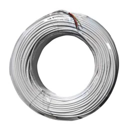 Καλώδιο συναγερμού 4x0.22mm² λευκό 2 ζευγών προέκτασης τηλεφώνου χωρίς θωράκιση Καλώδιο συναγερμού 4x0.22mm² λευκό 2 ζευγών προέκτασης τηλεφώνου χωρίς θωράκιση