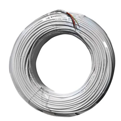 Καλώδιο συναγερμού 4x0.22mm² λευκό 2 ζευγών προέκτασης τηλεφώνου χωρίς θωράκιση
