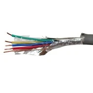 Καλώδιο τηλεφώνου γραμμής γκρι 4x0.60mm² 2 ζευγών μονόκλωνο συνεστραμμένο με θωράκιση από φύλλο αλουμινίου