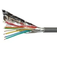 Καλώδιο τηλεφώνου γραμμής γκρι 0.60mm² 4 ζευγών μονόκλωνο συνεστραμμένο με θωράκιση